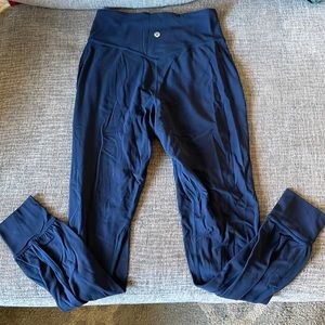 Lululemon Athletics Navy Blue Legging Joggers. Size 4. Lightly Worn.